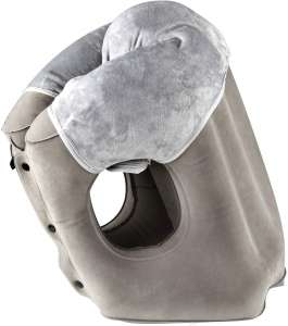 simptech Inflatable Travel Pillow,Airplane Pillow with Super Soft Slipcover, Big Valve Design Inflate and Deflate in Seconds