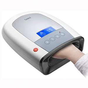 Breo iPalm520 Electric Acupressure Palm Hand Finger Massager with Air Pressure Heat Compress and LCD Display for a Gift of Fingers Strain Numbness Relief