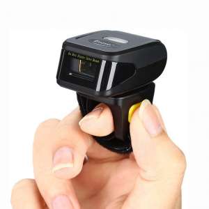 Eyoyo 1D Wireless Ring Barcode Scanner, Compatible with Bluetooth Function & 2.4GHz Wireless & Wired Connection