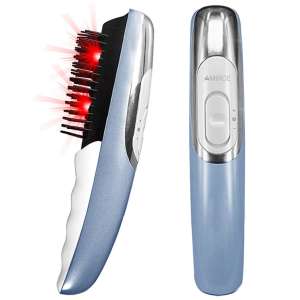 Electric Scalp Massager Comb, 2-IN-1 Magical Comb with Two Changeable Brushes, Relief Stress Relax Electric Hair Massage Brush
