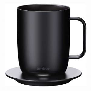 Ember Temperature Control Smart Mug, 14 oz, 1-hr Battery Life, Black - App Controlled Heated Coffee Mug