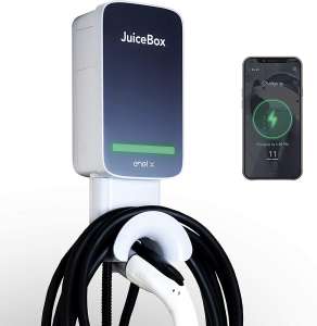 JuiceBox 32 Next Generation Smart Electric Vehicle (EV) Charging Station with WiFi - 32 amp Level 2 EVSE, 25-ft Cable, UL & Energy Star Certified, Indoor Outdoor