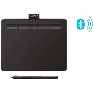Wacom Intuos Wireless Graphics Drawing Tablet with 3 Bonus Software Included, 7.9" X 6.3"