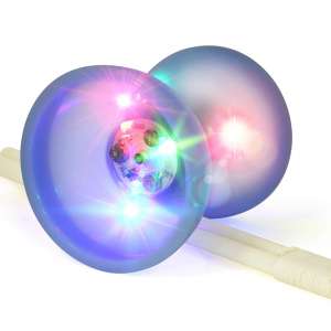 Spintastics LED Light Up 5-inches Triple-Wide Bearing Chinese Yoyo Diabolo