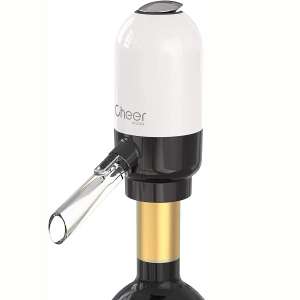 CHEER MODA Electric Wine Aerator, Battery Operated Wine Dispenser Pump, Automatic Wine Pourer, Instant Wine Decanter