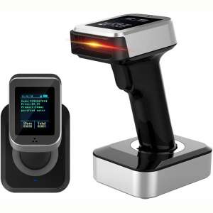 Bluetooth Wireless Barcode Scanner, Symcode 1D 2D USB Handheld Bar Code Reader Laser Cordless Automatic Bar Code Scanner and Collector Portable Data