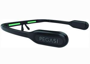 PEGASI 2 - Smart Light Therapy Glasses, Improve Your Sleep in 7 Days, Feather-Light, Research-Backed Blue-Green Light, Boost Energy, Beat Jet Lag (Black)