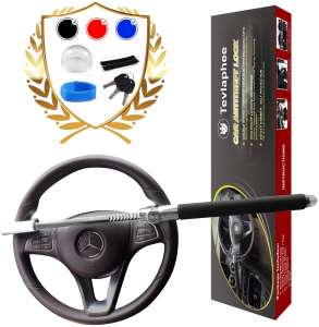 Tevlaphee Steering Anti-Theft Heavy Duty Wheel Lock