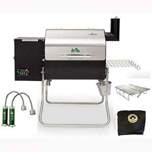 Davy Crockett Pellet Grill Tailgating Package Includes Cover-Collapsible Rack-BBQ Lights