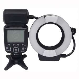 Mcoplus 14EXT-C 5500K Macro TTL Ring Flash Lite with LED AF Assist Lamp for Canon E-TTL Cameras