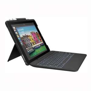 Logitech iPad Pro 10.5 inch Keyboard Case | SLIM COMBO with Detachable, Backlit,