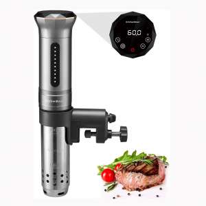 Sous Vide Immersion Circulator, KitchenBoss 1100 Watt IPX7 Waterproof Sous Vide Cooker With Accurate Temperature Control Digital Display Includes 10pcs Vacuum Sealer Bags