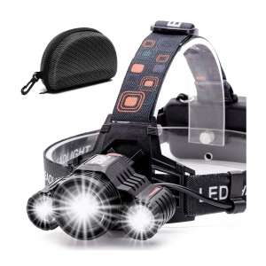 Cobiz 6000 Lumen USB Rechargeable LED Headlamp Flashlight