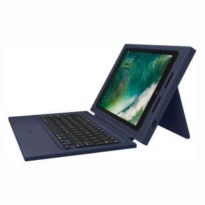 Logitech Rugged Protection Combo Keyboard and Folio Case for iPad 9.7 (5th Gen) : (6th Gen) - Bulk Packaging - Navy Blue