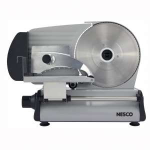 NESCO FS-250, Stainless Steel Food Slicer, Adjustable Thickness, 8.7", Silver