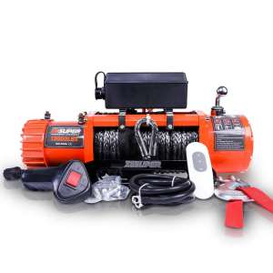 ZESUPER 12V 13,000lbs Electric Winch Rope Kit