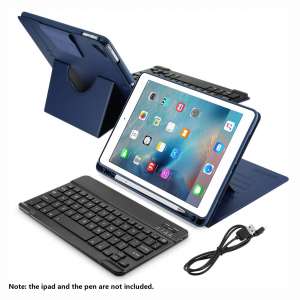 iPad Keyboard Case 6th Generation Ultrathin Convenient Magnetic Stand Wireless Bluetooth Suitable for iPad Pro 9.7 2017 iPad Air 1:2 Auto Sleep:Wake