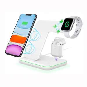 Intoval Wireless Charger,Wireless Charging Stand for Apple Watch Series 5 4 3 2 1:Airpods,Qi Fast Wireless Charging Station