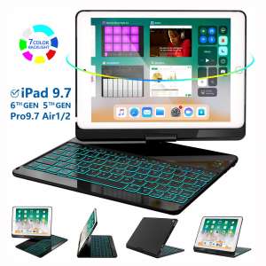 iPad Keyboard Case 9.7 for iPad 2018 (6th Gen) - 2017(5th Gen) - iPad Pro 9.7 - Air 2 & 1,
