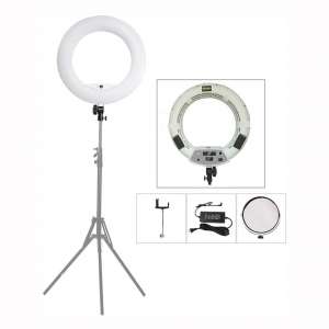 Yidoblo 18 Inch 96W 480 SMD LED Ring Light Bi Color Dimmable Photo Studio Video Portrait Film Selfie YouTube Photography Continuous Lights