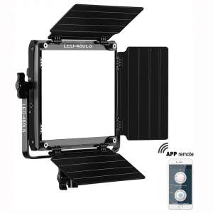 GVM 480 Led Bi-Color Video Light with APP Remote Control Variable CCT 2300K-6800K and 10%-100% Brightness with Digital Display for youtube Studio Photography Shooting with CRI97