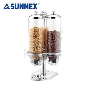 SUNNEX Revolving Triple Dry-Food (Cereal) Dispenser