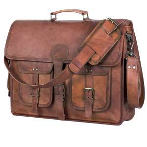 Komal's Passion Leather Briefcase Laptop bag