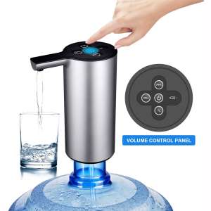 Auto Bottled Water Pump with Volume Control Wireless Water Dispenser Recgargeable Gallon Water Bottle Jug Dispenser Pump