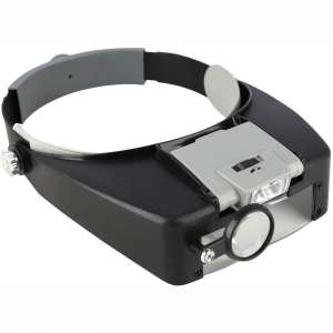 Beileshi Head Magnifier LED Illuminated Multi-Power Helmet Magnifying 1.5X 3X 8.5X 10x Magnifying Tools for Watch Repair