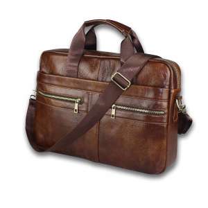 BRA1NSTORM Genuine Leather Messenger Bag for Men