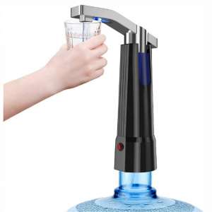 Water Pump Dispenser BMK Electric Gallon Drinking Bottle Water Dispensing Pump with On Off Switch and Touch Button 2 Working Modes for Home Kitchen Office