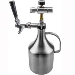 HFS (R) Stainless Steel 304 64OZ:2L Growler with Tap