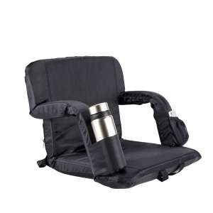 Hishine Foldable Portable Extra Wide Stadium Chair Seat