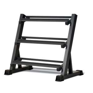 Marcy Metal Steel 3 Tier Dumbbell Rack Gym Workout Storage Stand