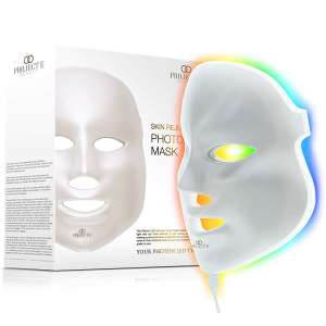Project E Beauty LED Face Mask Light Therapy | 7 Color Skin Rejuvenation Therapy LED Photon Mask Light Facial Skin Care Anti Aging Skin Tightening Wrinkles Toning Mask