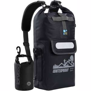 IDRYBAG Waterproof Backpack Floating Dry Bag, Dry Bag Backpack Waterproof 20L, Roll Top Keeps Gear Dry