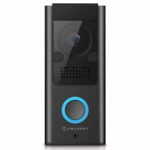 Amcrest SmartHome Video Doorbell Camera, 2.4 GHz WiFi Doorbell Camera, IP55 Weatherproof, Two-Way Audio