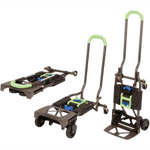 Cosco Shifter 300-Pound Capacity Multi-Position Heavy Duty Folding Hand Truck and Dolly, Green