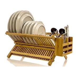 Intriom Bamboo Collapsible Drainer