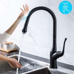 KAIYING Touch on Kitchen Faucets with Pull Down Sprayer, Touch Activated Kitchen Sink Faucet with Pull Out Sprayer