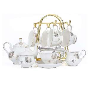 21-Piece Porcelain Ceramic Coffee Tea Gift Sets