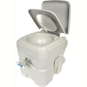 Camco (41541) Portable Travel Toilet-Designed for Camping, RV, Boating and Other Recreational Activities-5.3 Gallon