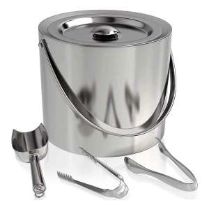 Classy Pantry Insulated Ice Bucket w/ Tongs & a Scoop
