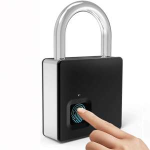 Fingerprint Lock,1 Second Unlock Portable Fingerprint Padlock Smart Biometric Security No Password