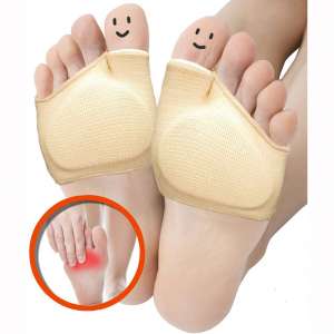 Metatarsal Sleeve Pads, Half Toe Bunion Sleeve with Sole Forefoot Gel Pads Cushion