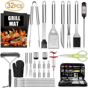TAIMASI 32 Pieces BBQ Grill Accessories Tool Set