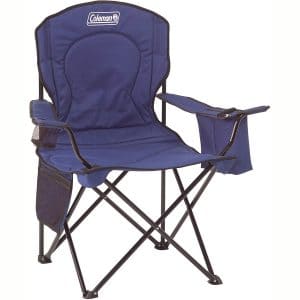Coleman Camping Chair with Built In 4 Can Cooler, Black