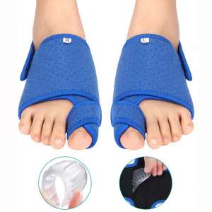 Bunion Corrector with Gel Arch Support, Orthopedic Bunion Splint Brace with Anti-Slip Strap Big Toe Straighteners for Hallux Valgus