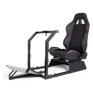 Happybuy GTA-F Model Real Racing Driving Simulator Cockpit with Gear Shifter Mount