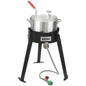 Bayou Classic 2212 Fish Cooker Set, Black and Silver